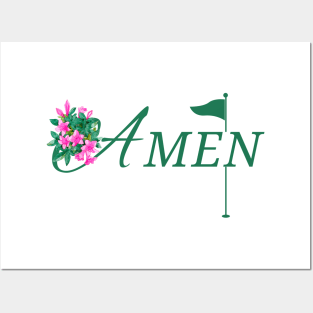 AMEN MASTERS GOLF (V4) Posters and Art